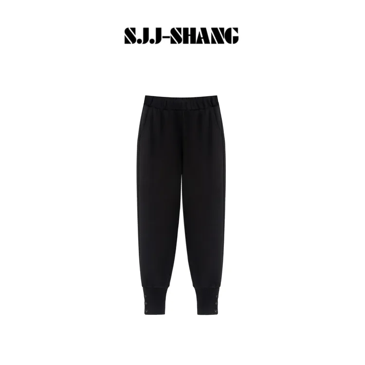 SJJ-SHANG【宇航卫裤】热量感热岩长绒棉立体卫裤裤子q135707p
