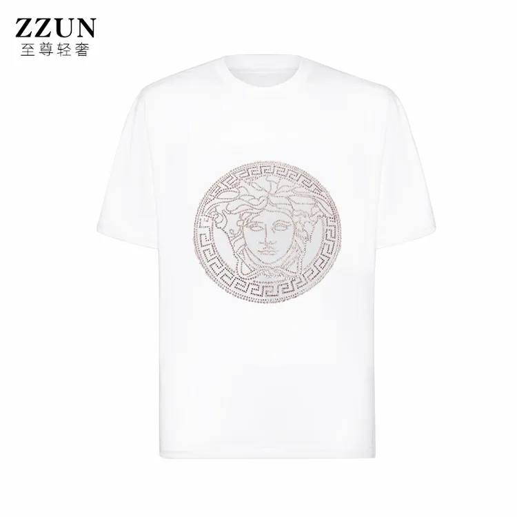 开播专属链接【顶奢烫钻】爆款高定男士潮牌时尚百搭修身短袖女