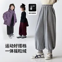 图图小象童装女童裤子2025秋冬新款百搭简约束脚裤114K1113