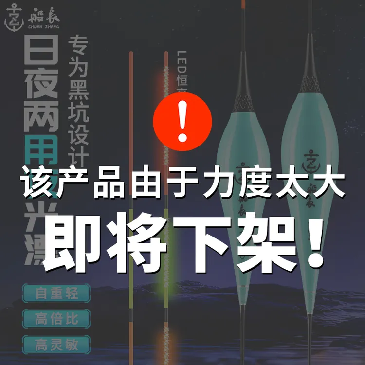 船长浮漂夜光漂日夜两用鱼漂醒目高灵敏LED行程电子漂夜钓装备