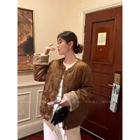 现货大婉酱微胖定制【金丝香楠】新中式国风设计感羽绒服外套 1312D