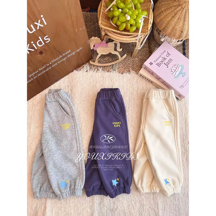 现飞飞家星闪闪秋款新女童时尚加厚洋气百搭保暖休闲运动裤FF2904