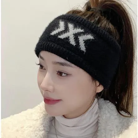 秋冬天女保暖运动跑步头套日常外戴发带发箍防风防寒2025新款头饰