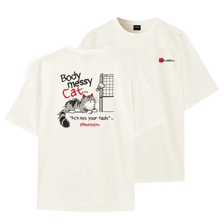 韩国2025秋冬meditation新品羽毛球服短袖男女同款运动速干休闲1