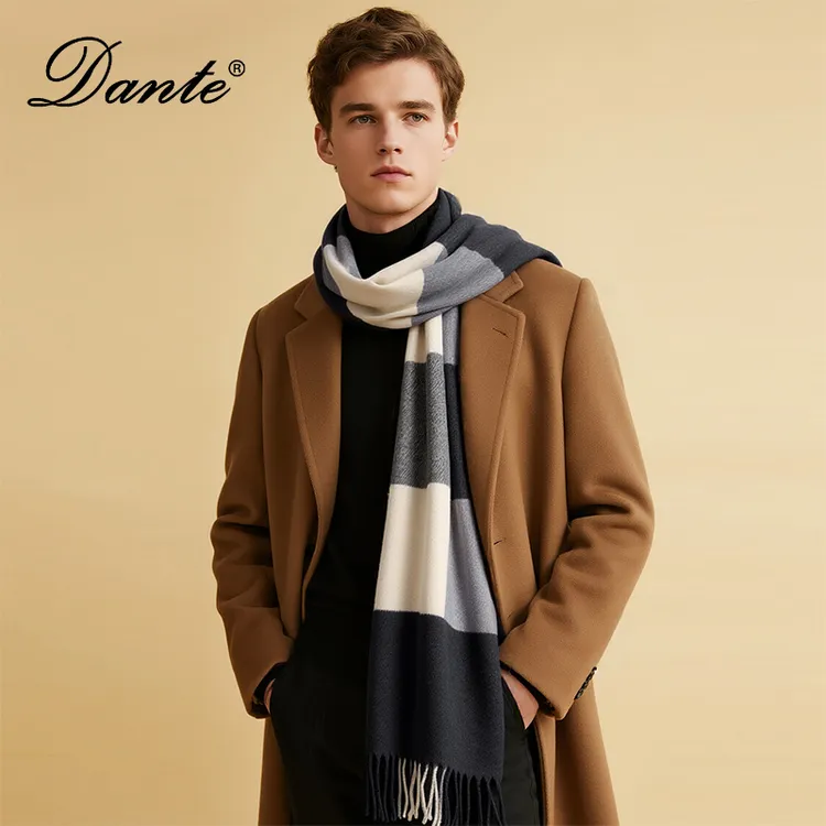 Dante围巾男士冬季百搭保暖仿羊绒围脖披肩送男生中秋礼物礼盒装