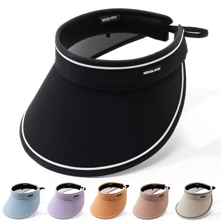 空顶防晒帽女防紫外线夏季遮阳帽韩版加宽加大沙滩骑车挡脸太阳帽