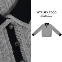 VITALITY COCO·TB系列新款女装 高定腊肠狗针织毛衣-2609