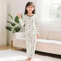 【10a抗菌】儿童莱卡家居服套装男女中大童儿童睡衣套装家居服长袖