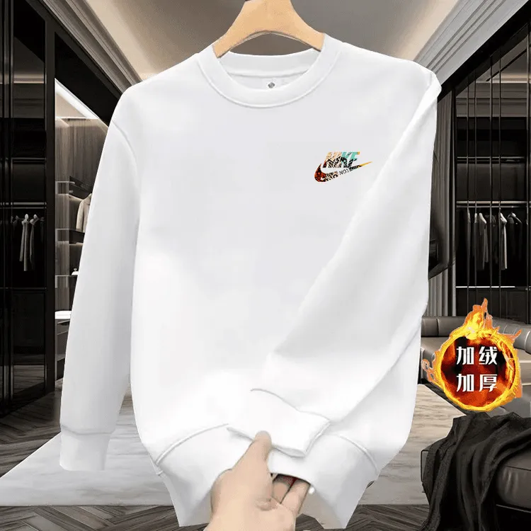 奥莱正品丨现货清仓丨纯棉卫衣圆领宽松长袖情侣休闲套头打底衫