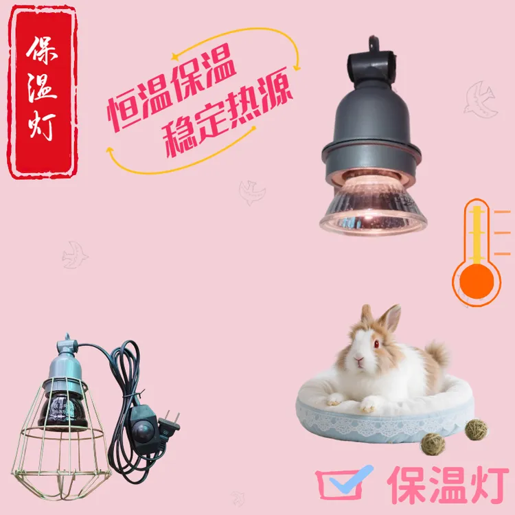 宠物保温灯兔兔仓鼠专用红外保温灯防掉毛温暖过冬神器取暖器