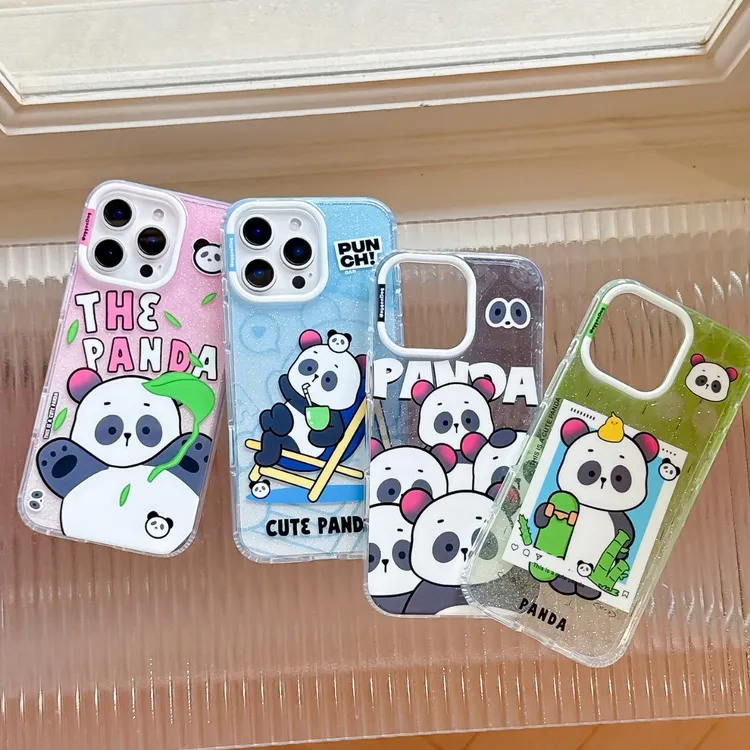 氧气狗IMD可爱熊猫适用iphone 16promax苹果手机壳防摔15