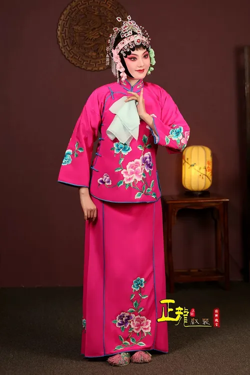 正龙戏装京剧戏曲演出服装拾玉镯花旦戏服小衣包丫鬟卖水袄裙裤