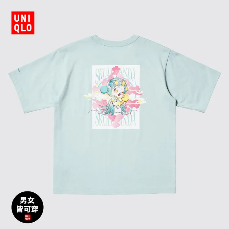 优衣库女装男装UT POP MART印花短袖T恤泡泡玛特唤觉明480670
