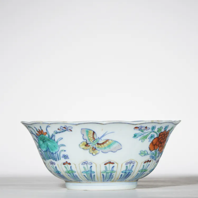 【预展勿拍】20、清嘉庆 斗彩蝶恋花碗【祥德69拍卖】