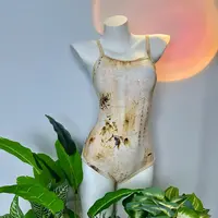 新宇新品/致雅古韵系列【菊】-细肩带三角修身显瘦竞速款连体泳衣