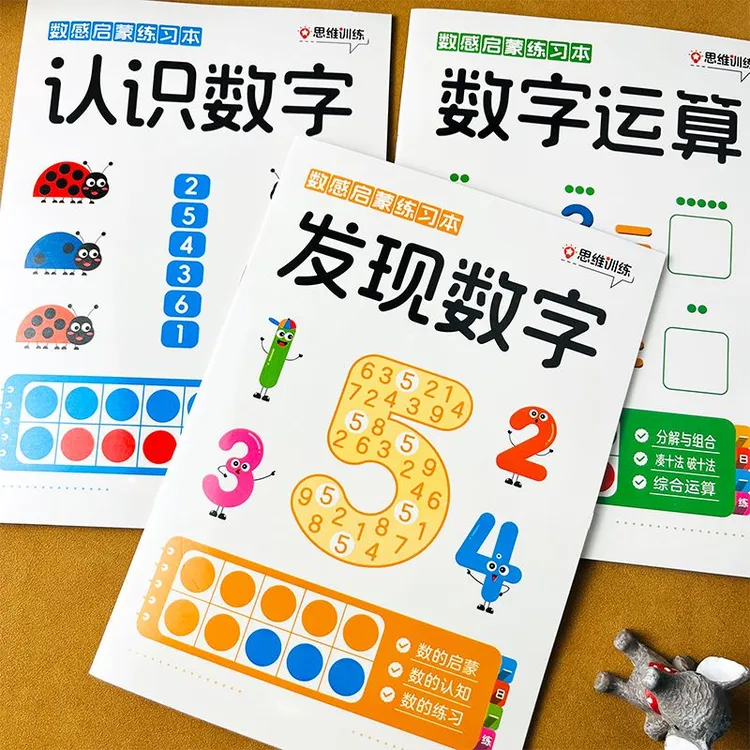 数学感知启蒙教具练习册思维训练游戏幼小衔接加减法培养数学能力