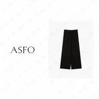 【AS方长】25新慵懒羊毛松紧腰针织直筒休闲裤AS25QXXK04383
