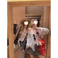 冷感纤维条纹长袖连帽开衫夏季薄款外套上衣女   60203