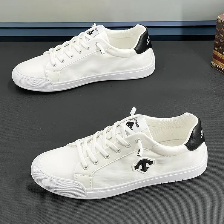 鞋子爆款2025夏季透气运动板鞋韩版布鞋潮牌帆潮流百搭男士小白鞋
