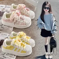 女童小白鞋秋季新款儿童贝壳头板鞋软底韩版女孩休闲学生运动鞋子
