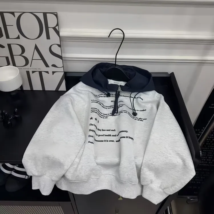 儿童卫衣春秋装2025新款男童帅气连帽卫衣中大童外套韩版上衣酷