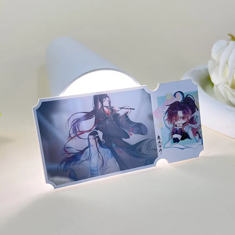 魔道祖师便携式透镜蓝忘机魏无羡周边新款亚克力票根镜中画礼物