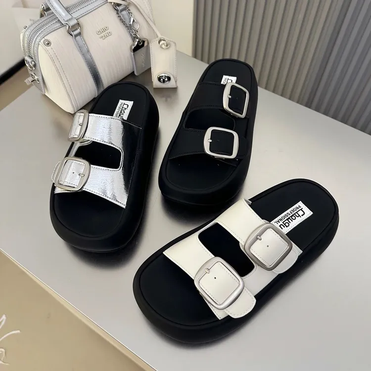 网红软底休闲凉鞋拖鞋女夏季外穿松糕厚底百搭凉拖鞋时尚一字拖