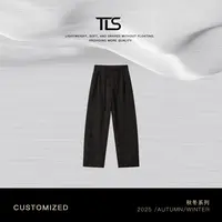 TT【格子裤】重磅羊毛复古港风百搭格纹直筒高腰休闲裤CK5099