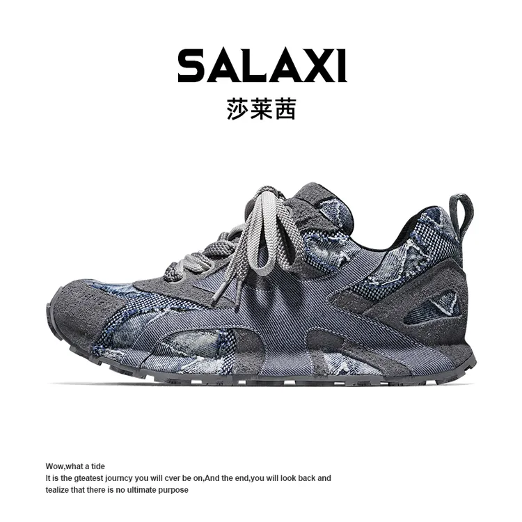 SALAXI/莎莱茜 25冬季新品欧美风德训鞋超火百搭时尚运动阿甘鞋