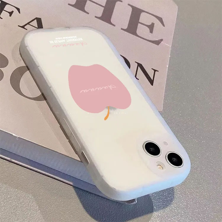 ins简约粉苹果适用苹果/华为荣耀oppo小米红米vivo全包防摔手机壳