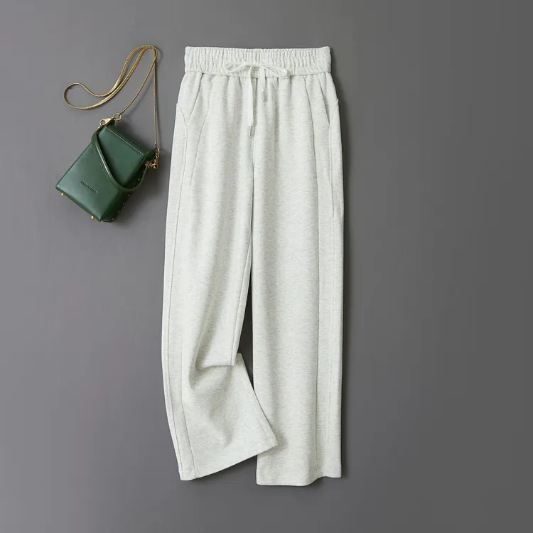 门店2&69！裤型超棒！轻松穿出大长腿遮肉显瘦休闲直筒阔腿裤L73008