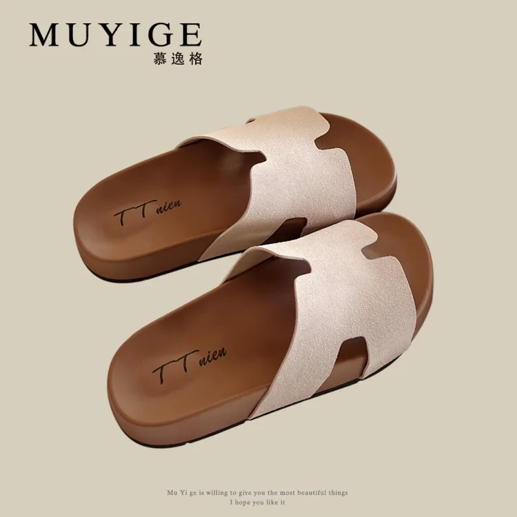 罗马风平底2025夏季新款一字拖凉拖鞋居家休闲凉鞋沙滩钓鱼防滑鞋