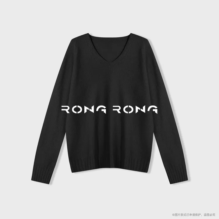 溶溶【软糯温暖】RONGRONG绵羊毛羊驼毛桑蚕丝山羊绒无缝毛衣YY8603