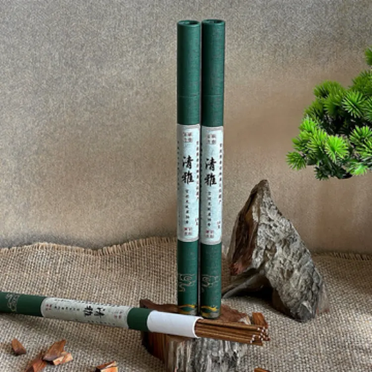 宫廷崖柏线香清雅古法手工纯天然香净化空气提神醒脑家用净化磁场