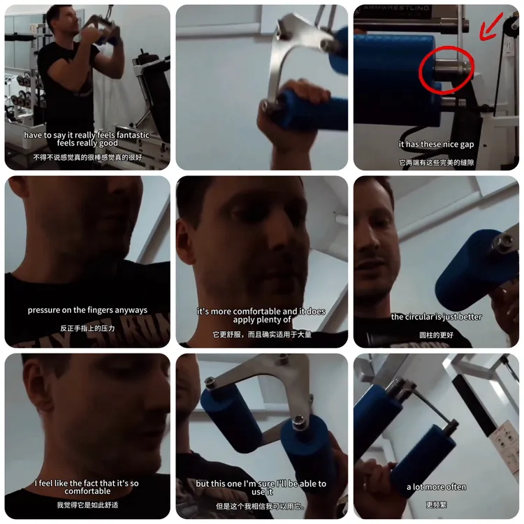 明道同款ZS双手引体器把手双拉划船掰手腕扳手腕训练男士腕力器械