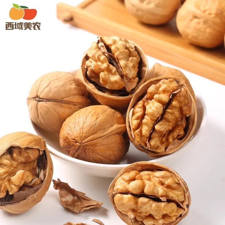 西域美农新疆温宿185纸皮核桃3斤/5斤阿克苏核桃新疆特产手捏即开