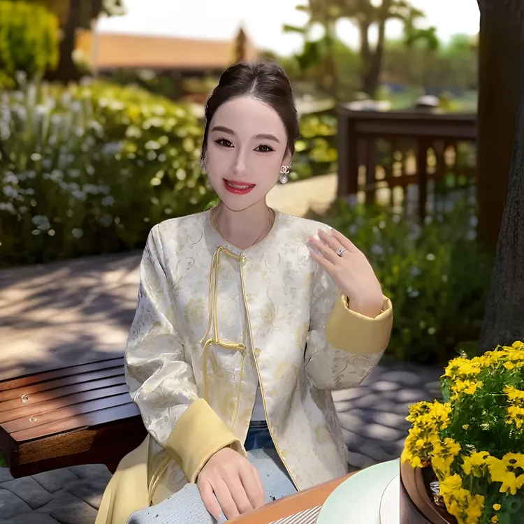 2025春秋气质高端女装外套爆款上衣外套中式高档轻奢网红同款国风