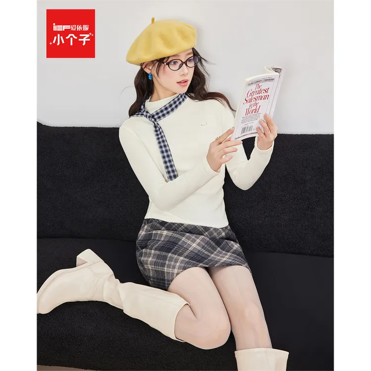 IEF/爱依服上衣2025秋季新款韩系简约休闲通勤气质打底衣流光风