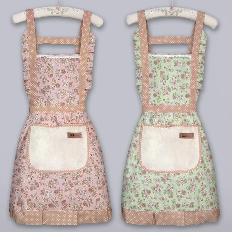 夏季透气围裙女家用防油污工作服新款餐饮上班专用围腰高级年轻男