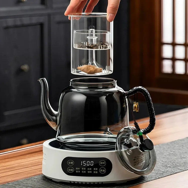 2025新款耐高温玻璃茶壶泡茶家用单壶烧水蒸煮茶器电陶炉专用茶具