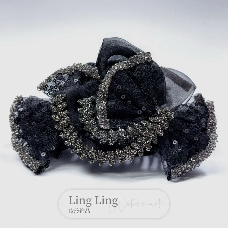 东方之珠【麦浪】高级感AB面显气质13cm抓夹11cm百搭简约盘发抓夹