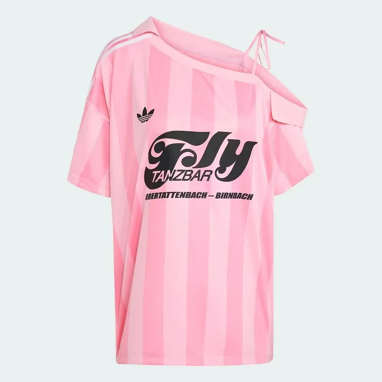 adidas/阿迪达斯 三叶欧若风潮流时尚露肩运动球衣T恤KD2277