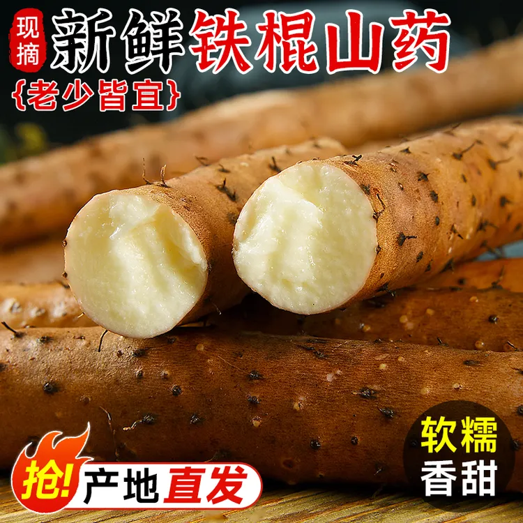 正宗河南焦作温县垆土铁棍山药怀山药产地直发特产香糯净重5斤