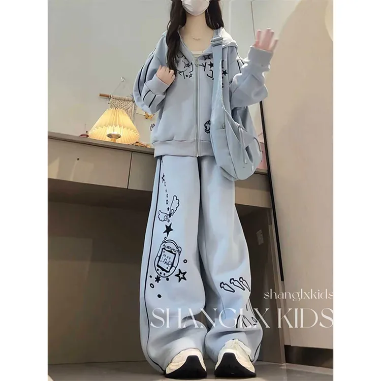 女童巨好看冬装套装加绒2025新款儿童富家千金超好看韩系大童女装