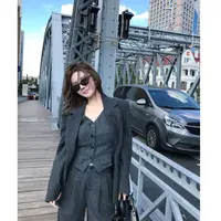 媛媛【时髦outfit】老钱风通勤百搭时尚气质西装外套#XZ0305
