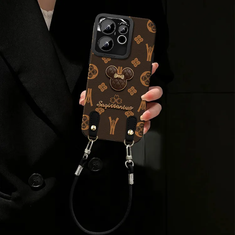 汇客凡品【VIVOS30/30Promini】轻奢皮质荔枝纹ins创意防摔手机壳