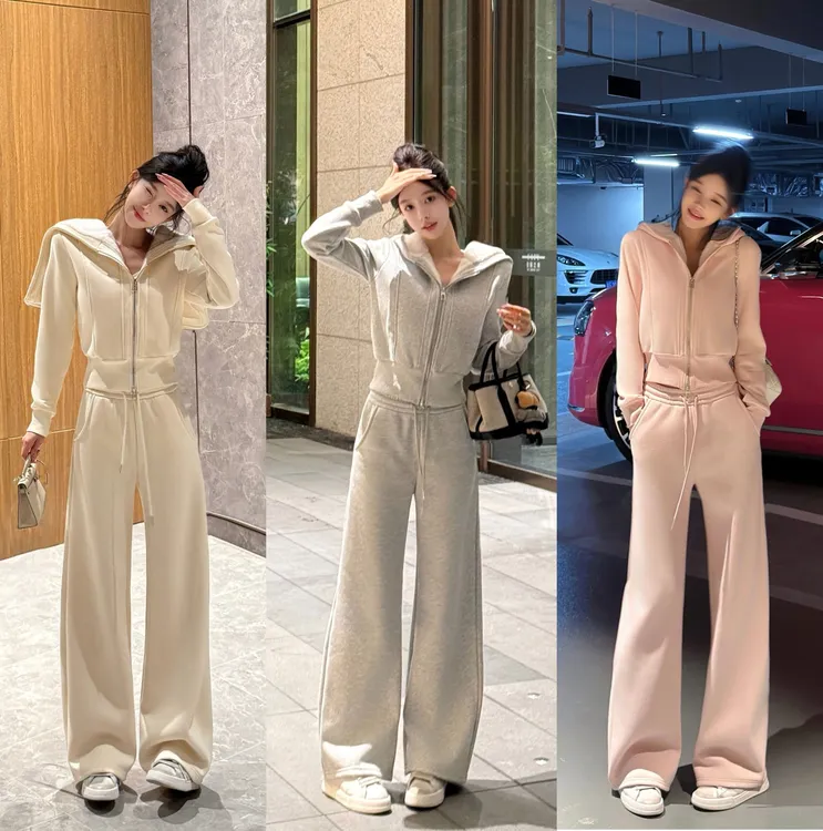 「星澜梦遇」 依凡芙新款星空棉修身连帽运动休闲套装JY991A/LCG