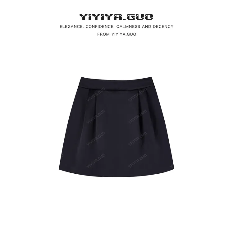 yiyiya.Guo艺艺吖【百搭花苞裙】时尚拉链A字半身裤裙090306SS52