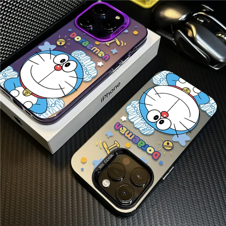 哆啦A梦适用苹果16promax手机壳iPhone15新款14保护套17硅胶卡通