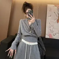 【LLU李】秋季新款针织衫显瘦修身打底衫百搭简约 LLU-9221833